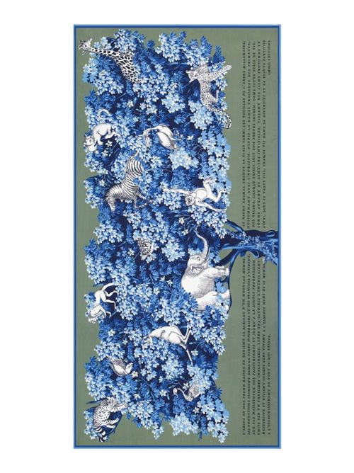 sciarpa donna 100x190 fantasia bestiaire militare